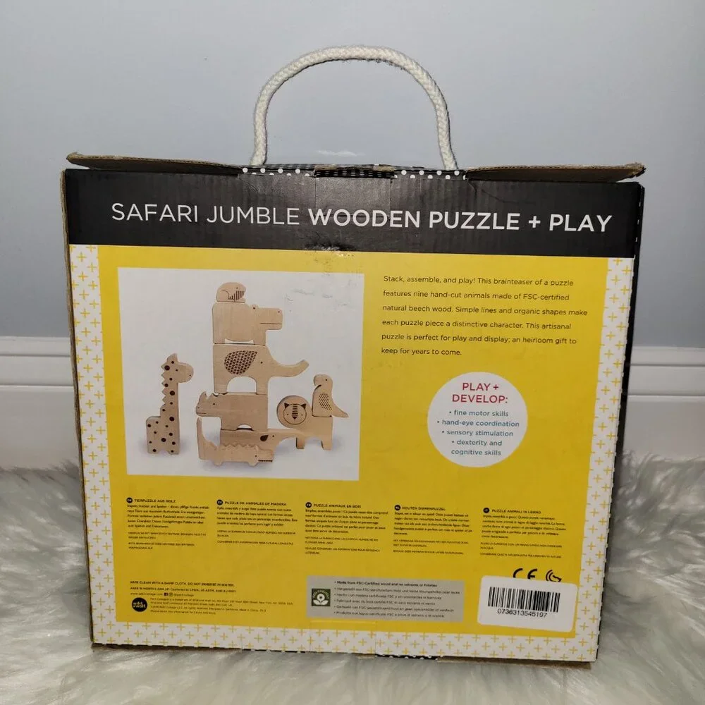 Petit Collage Safari Jumble Wooden Puzzle